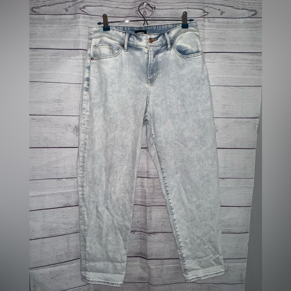 Express Light Wash Boyfriend Jeans